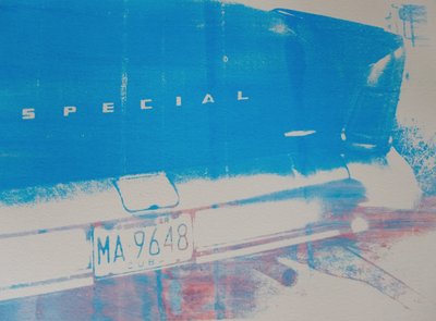 Blue car by David Studwell